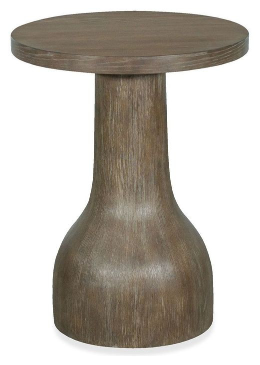 Bosley Lt. Brown Porpoise Round Accent Table