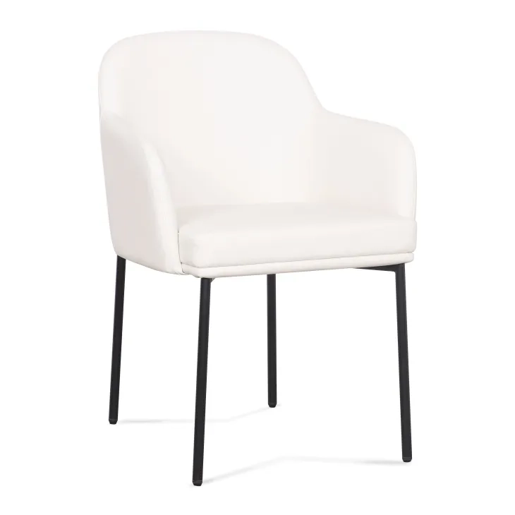 Sydney Cream Upholstered Arm Chair Set of 2