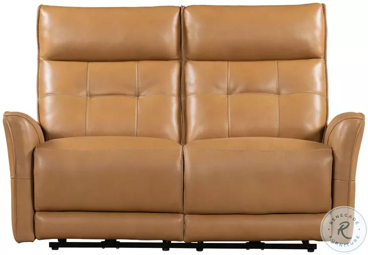 Ellington Lucca Butterscotch 62" Power Reclining Loveseat with Zero Gravity