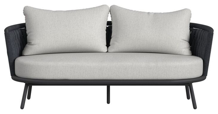 Java Gray Outdoor 70" Loveseat