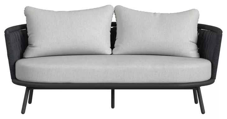 Java Gray Outdoor 70" Loveseat