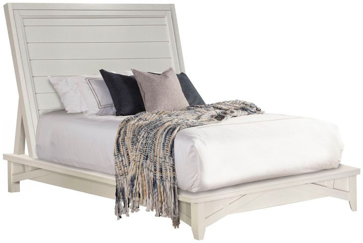 Americana Modern Cotton Queen Upholstered Panel Bed