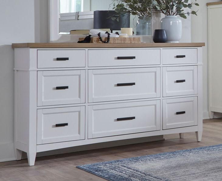 Americana Modern Cotton 9 Drawer Dresser