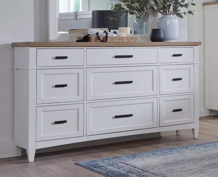Americana Modern Cotton 9 Drawer Dresser
