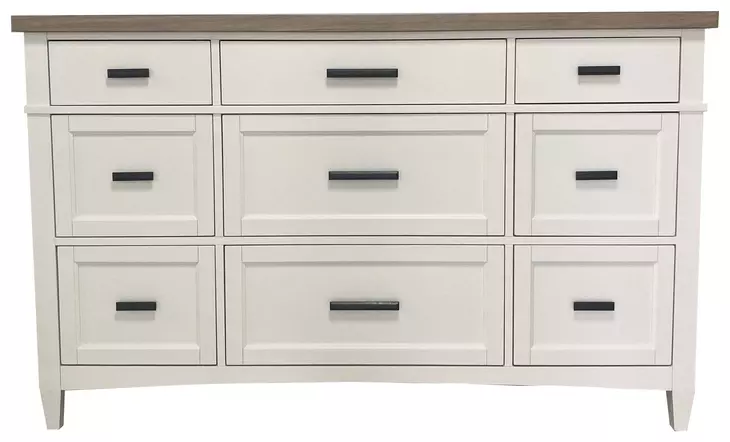 Americana Modern Cotton 9 Drawer Dresser