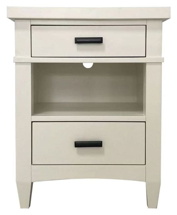 Americana Modern Cotton 2 Drawer Nightstand