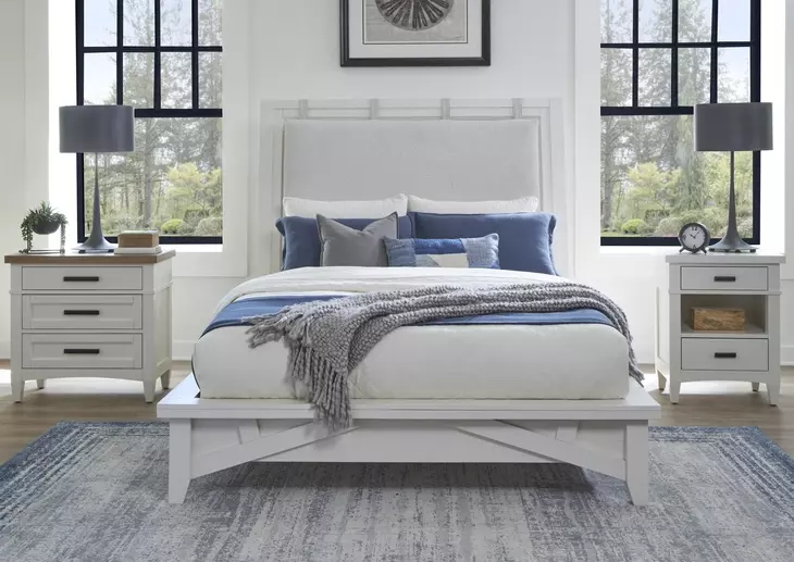 Americana Modern Cotton 2 Drawer Nightstand