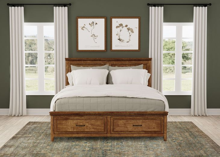 Bandalier Russet California King Storage Panel Bed
