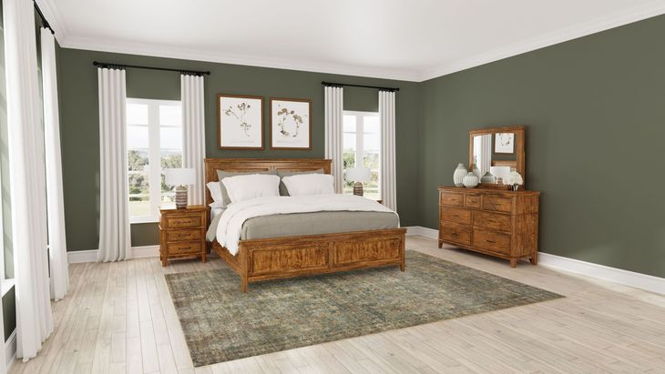 Bandalier Russet Queen Panel Bed