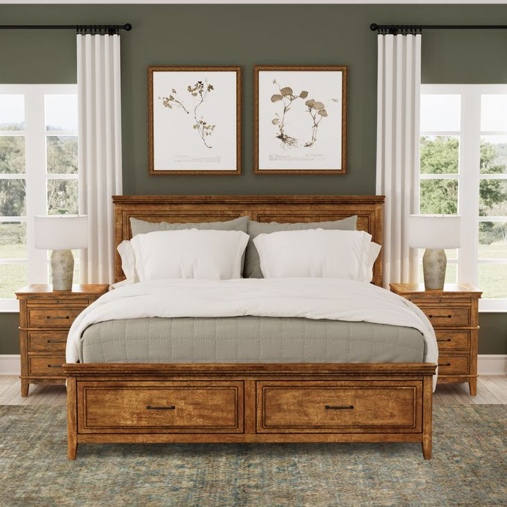 Bandalier Russet California King Storage Panel Bed