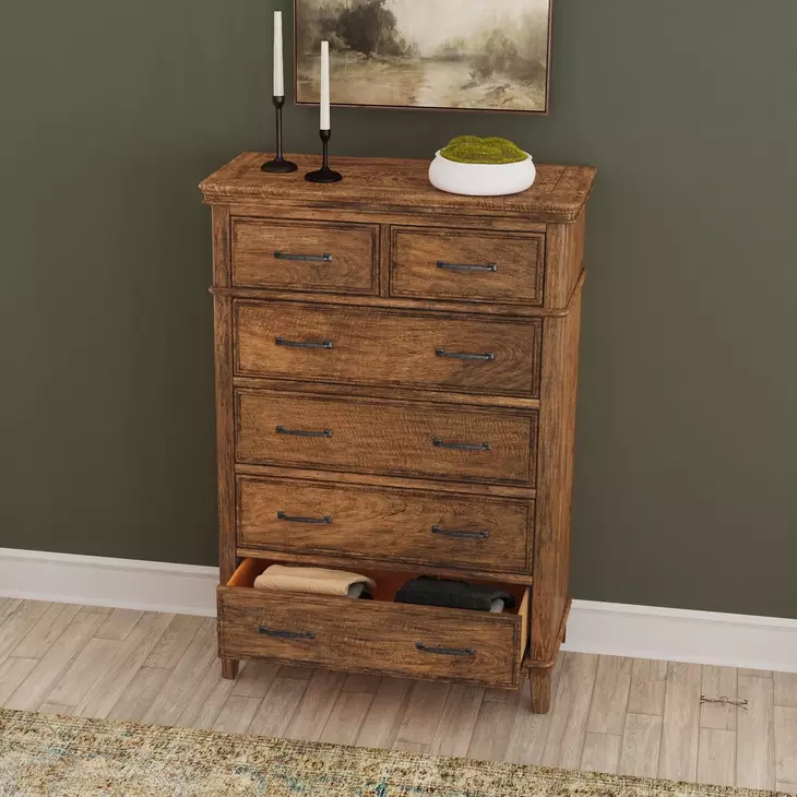 Bandalier Russet 6 Drawer Chest