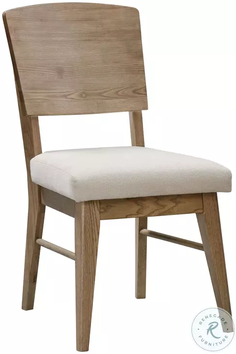 Barbosa Dark Caramel Upholstered Panel Back Side Chair Set of 2