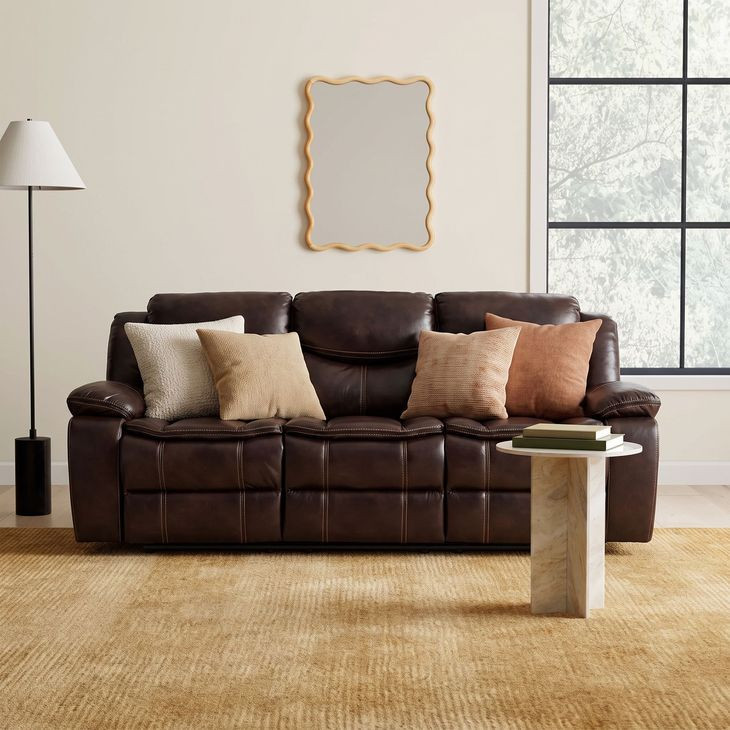 Bastrop Dark Brown Reclining Sofa