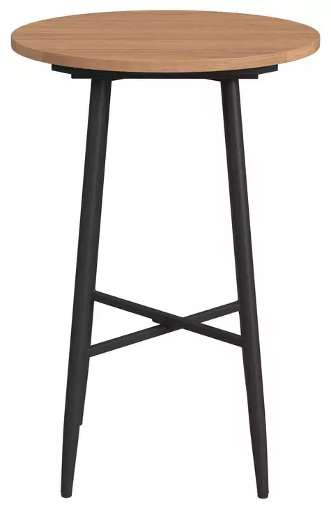 Orlando Brown and Black Outdoor 28" Round Bar Table