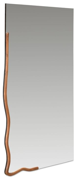 Leni Brown Rectangular Wall Mirror
