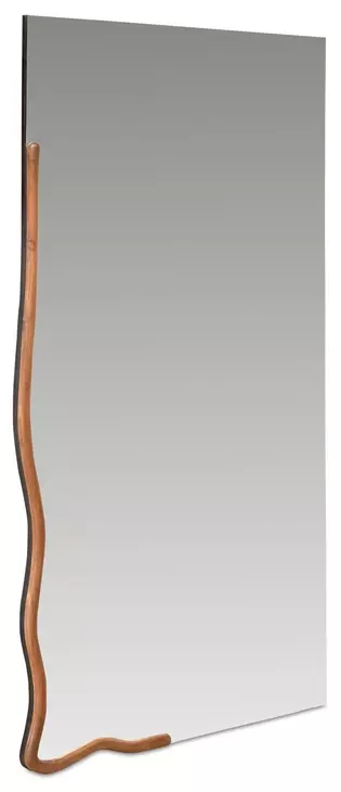 Leni Brown Rectangular Wall Mirror
