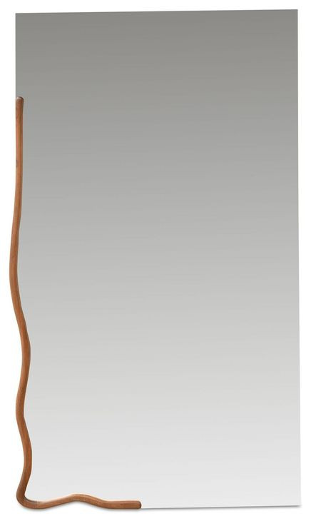 Leni Brown Rectangular Wall Mirror