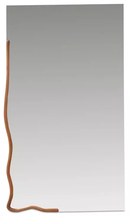 Leni Brown Rectangular Wall Mirror
