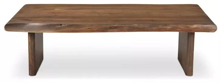 Lila Brown Rectangular Coffee Table