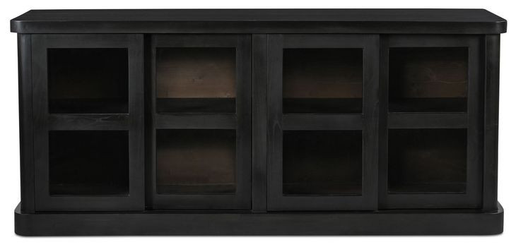 Mona Black 4 Door Sideboard