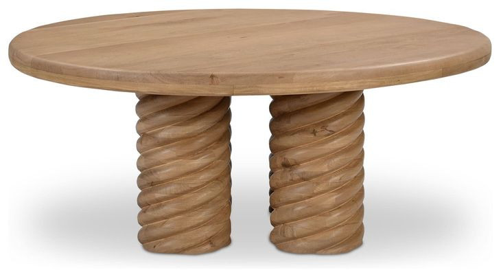 Treccia Oak Round Coffee Table