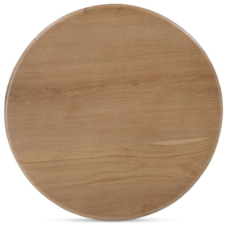 Treccia Oak Round Occasional Table Set