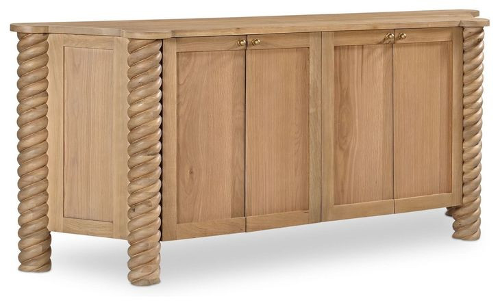Treccia Oak 4 Door Sideboard