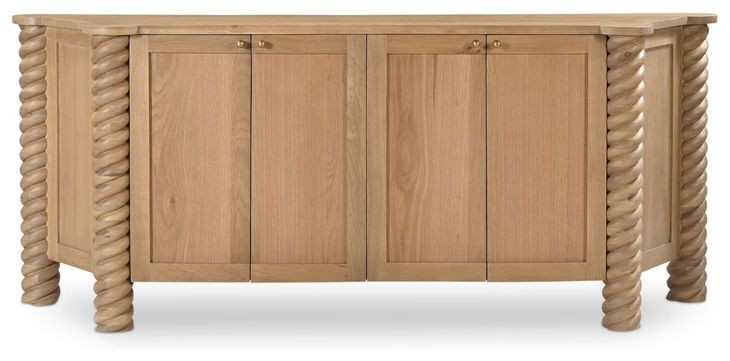 Treccia Oak 4 Door Sideboard