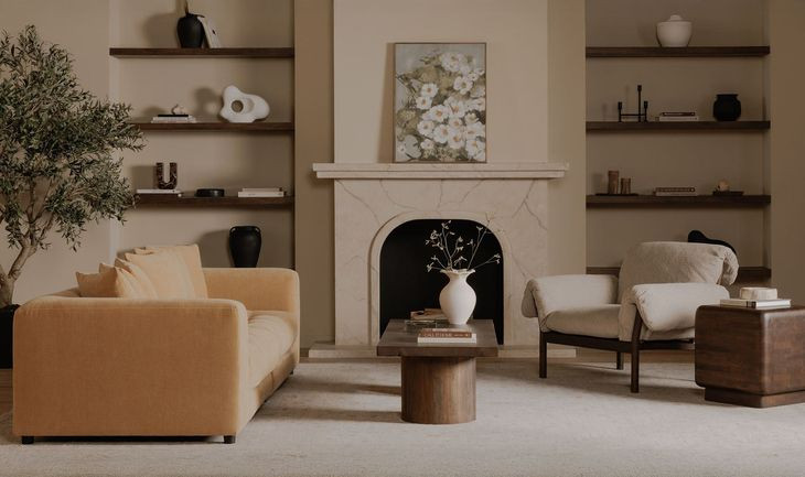 Hadley Warm Brown Rectangular Coffee Table