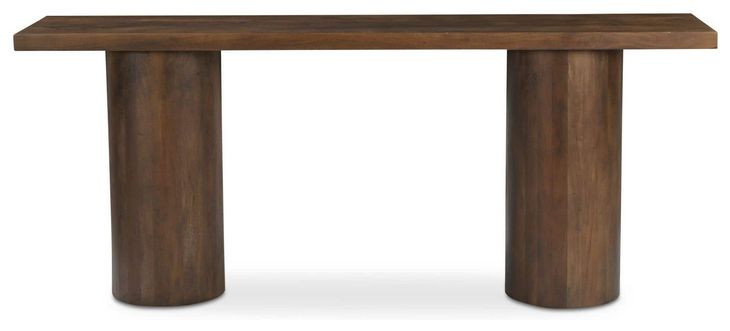 Hadley Warm Brown Rectangular Console Table