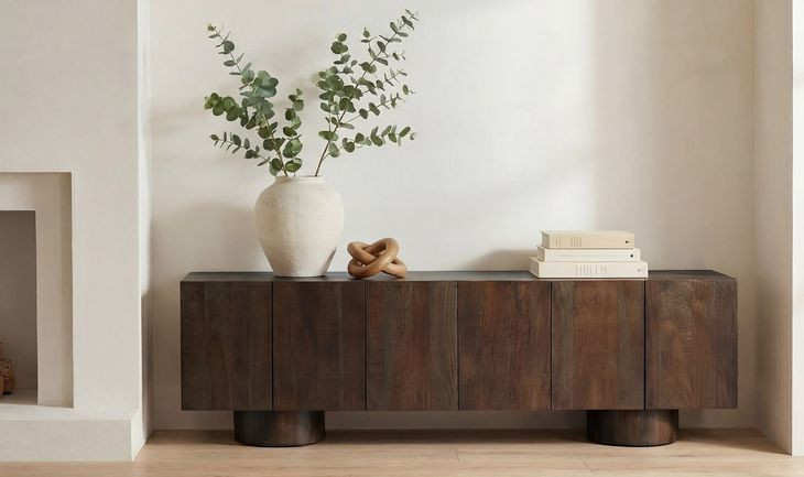 Hadley Warm Brown 90" TV Stand