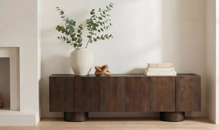 Hadley Warm Brown 90" TV Stand