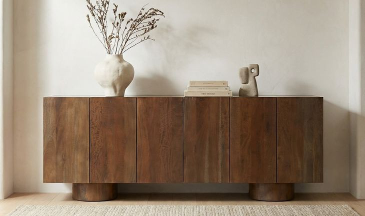 Hadley Warm Brown 6 Door Sideboard