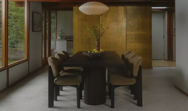 Hadley Warm Brown Dining Room Set