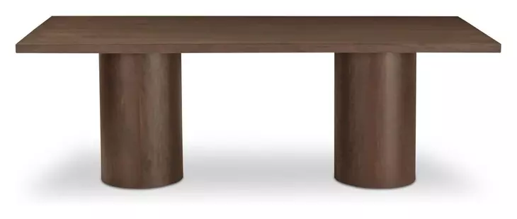 Hadley Warm Brown 86" Rectangular Dining Table