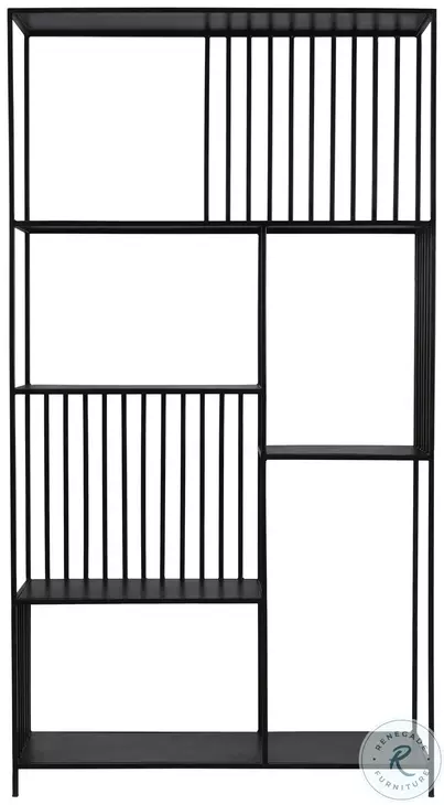 Rama Black Gunmetal Bookcase