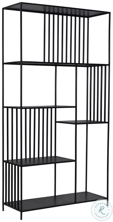 Rama Black Gunmetal Bookcase