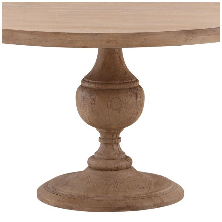 Bergamo Natural 54" Round Dining Table