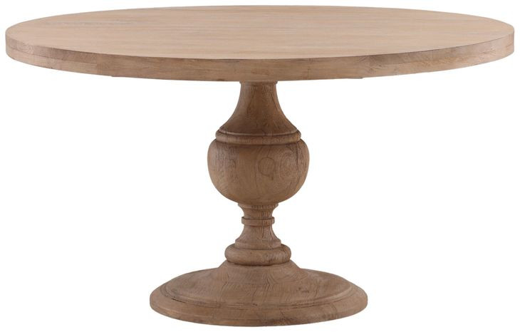 Bergamo Natural 54" Round Dining Table