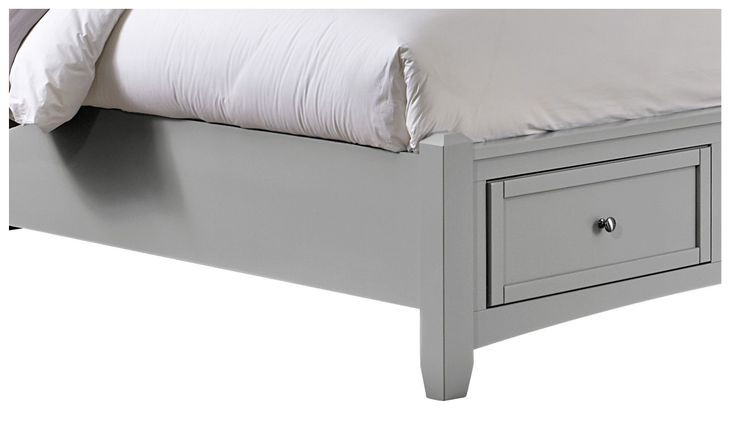 Bonanza Gray Queen Mansion Storage Panel Bed