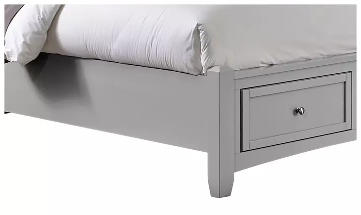Bonanza Gray Queen Mansion Storage Panel Bed