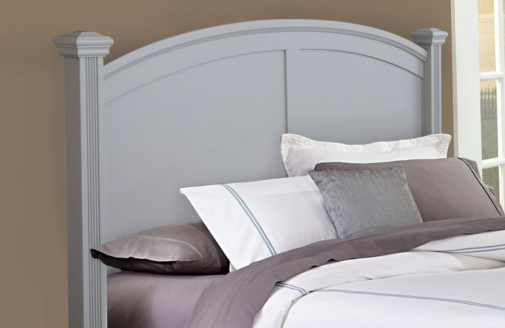 Bonanza Gray King Poster Bed
