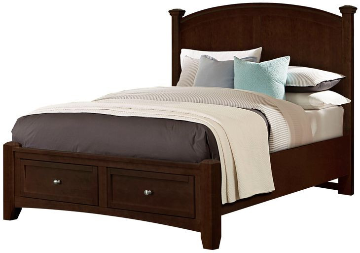 Bonanza Merlot Storage Poster Bedroom Set