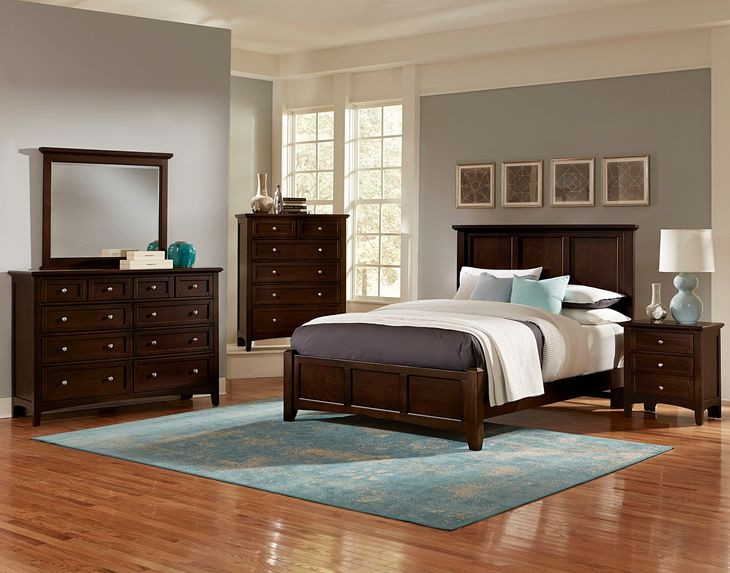 Bonanza Merlot Mansion Panel Bedroom Set