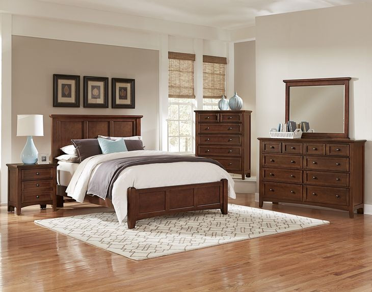 Bonanza Cherry Mansion Panel Bedroom Set