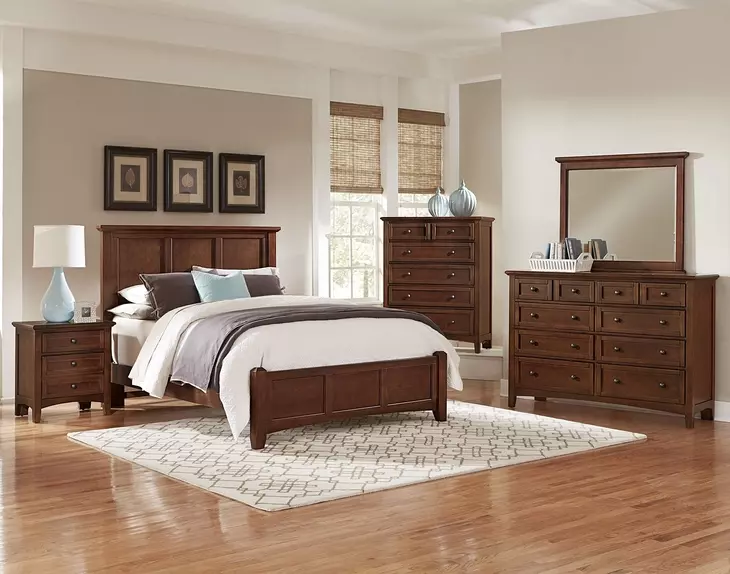 Bonanza Cherry Mansion Panel Bedroom Set