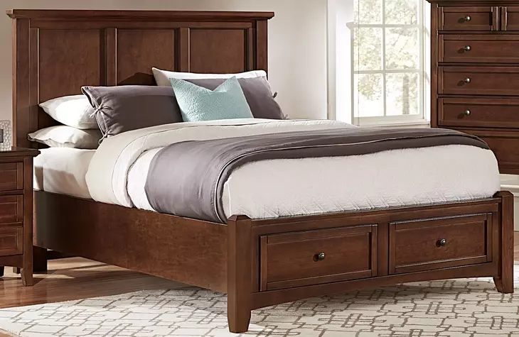 Bonanza Cherry Mansion Storage Panel Bedroom Set