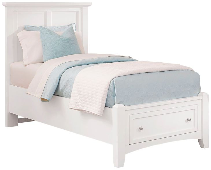 Bonanza White Kids Mansion Storage Panel Bedroom Set