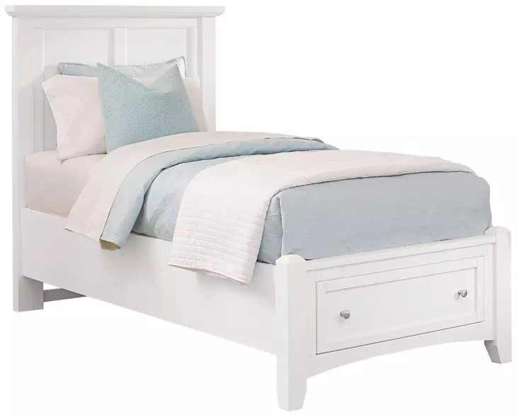 Bonanza White Kids Mansion Storage Panel Bedroom Set