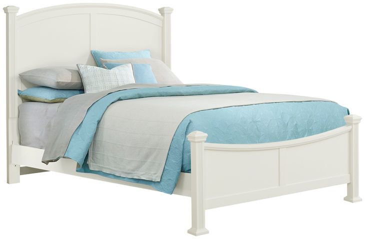 Bonanza White California King Poster Bed